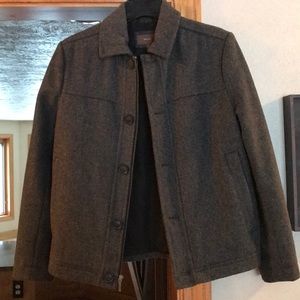 NWOT Men’s dark grey wool coat